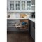 Hardware Resources 15" Polished Chrome and White Blind Corner Swingout for Openings on the Left of the Blind BCSO215PCWH-LH - alternate 2